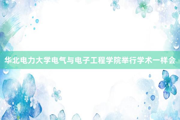 华北电力大学电气与电子工程学院举行学术一样会